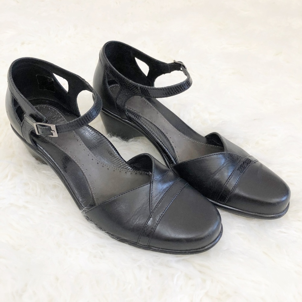 Dansko black Mary Janes with Buckle Ankle Strap
